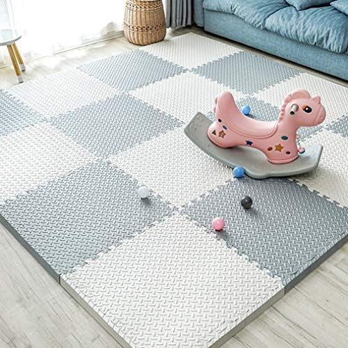 Amazon ジョイントマット ジョイントフロアマット 泡プレイマット 防水 落下防止 ジム 保育園 連動床タイル 防音 カラー 子供部屋 インテリア かわいい キッズ 滑り止め プレイマット クッションマット 転倒防止 60 60 1 2 6 断熱 快適 洗える ジョイントマット