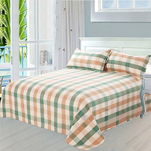 Lattice thickened rough sheets/One piece cotton sheet-Q 180x210cm(71x83inch)