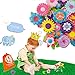 HoToy Kids Toys Flower Building Toy Set, Garden Building Blocks Playset for Girls Boys, 46 PCS with 11 Colors Educational Toys Creative for Decoration and Play Ages 3 & Up