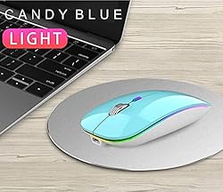 Uiosmuph LED Wireless Silent Mouse, G12 Slim