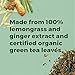 qii Lemongrass Ginger Tea – Removes up to 52% of plaque in one serving, Neutral pH, Sweetened with Xylitol, Dentist-Approved, Brewed with Certified Organic Tea, 30 calories, 12 pack - 8oz cans