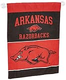 NCAA Arkansas Razorbacks 2-Sided Garden Flag with Mascot