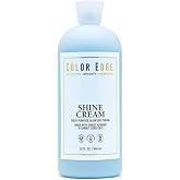 Color Edge Shine Cream Multi-Purpose Blow Dry Cream, 946 ml | Sweet Almond Oil, Carrot Seed Oil, Sulfate &amp; Paraben Free, Cruelty Free, Color Safe