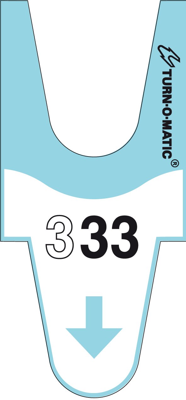 Meto 39649150 Turn Size Meto OEM Tickets T90 3D mit fortlaufender Nummer Blue