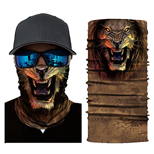 yijiamaoyiyouxia Cycling Motorcycle Head Scarf Neck Warmer Face Mask Ski Balaclava Headband (B)