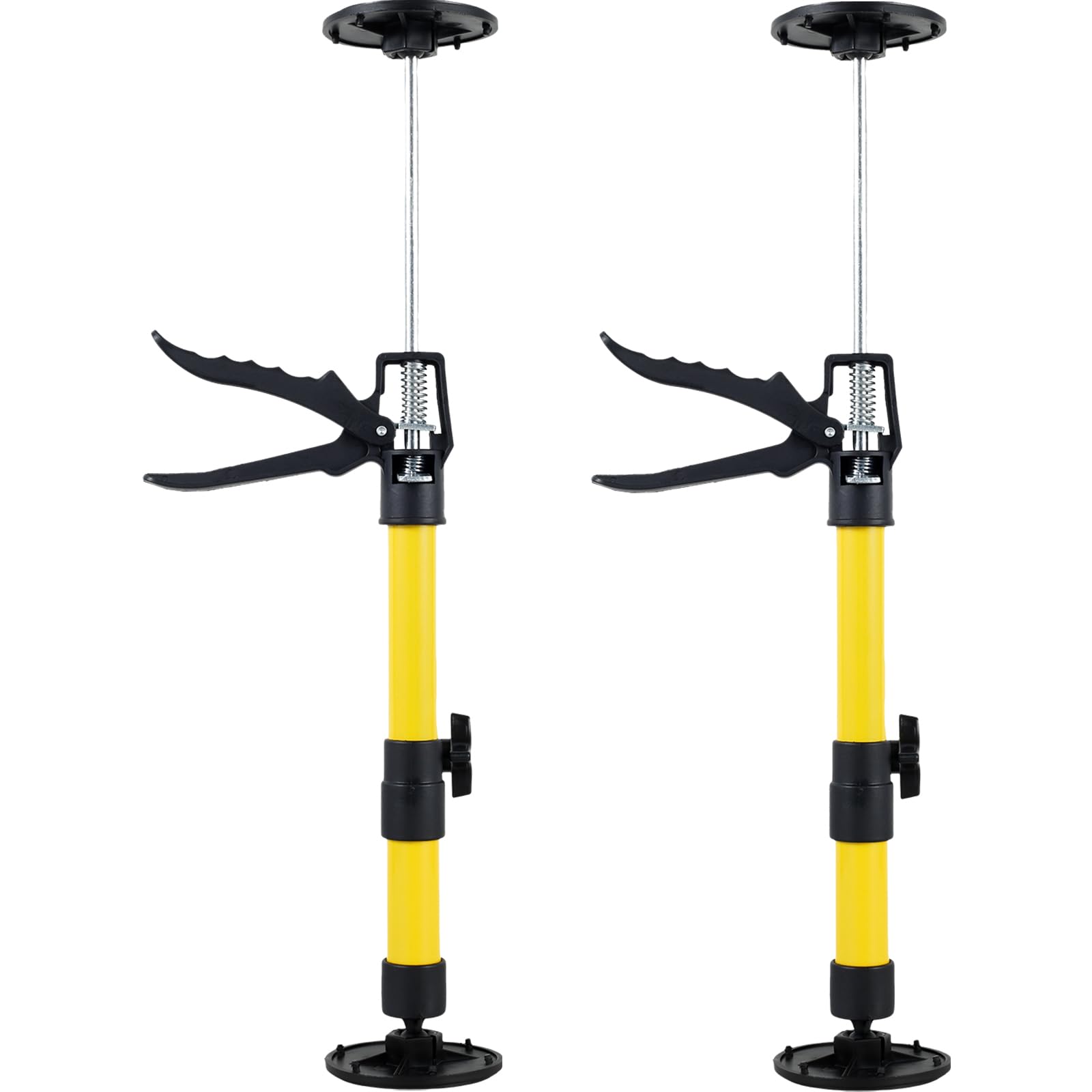 Foribyw 2Pcs Telescopic Support Rod Adjustable 30cm-59cm 3rd Hand Support System Heavy Duty Non-Slip Third Hand Lifting Tool 40KG Capacity Frame Tensioner Pole for Cabinet Drywall Woodworking