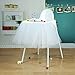 vLoveLife 40 x 14 Inch White Tulle Tutu Skirt for Baby High Chair Decor, Baby Tutu Table Skirt for 1st Birthday Party Baby Shower Decoration Favors