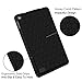 Fintie Silicone Case for Amazon Fire (Previous 5th Generation ONLY, 2015 7 inch) - [Honey Comb Series] [Kids Friendly] Light Weight Anti Slip Shockproof Back Cover (NOT Fit All-New Fire 7 2017), Black