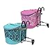 Huffy Quick Release Front Handlebar Bicycle Bike Cycling Portable Lift Off Basket with Canvas Insulated Bag Cooler