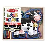 Toy Melissa & Doug Lace and Trace Farm Animals (Set of 10) Book