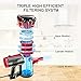 MOOSOO Vacuum Cleaner Corded 17KPa Suction Stick Vacuum 2 in 1 Handheld Vacuum for Hard Floor with 2-Pack HEPA Filters, D600