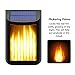 CINOTON Solar Lights,Path Dancing Flame Lighting Waterproof Dusk to Dawn Flickering Outdoor Waterproof Fence Garden Wall Lights (2 Pack)