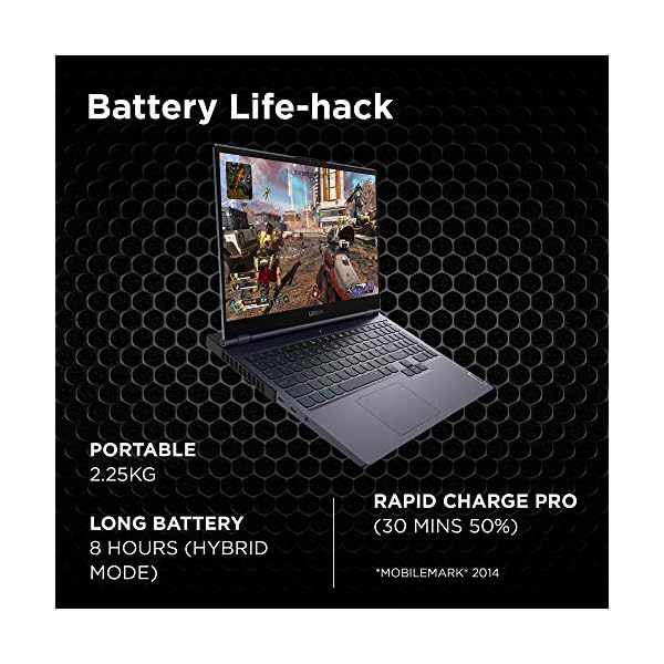 Lenovo Legion 7 15.6 Inch Full HD Gaming Laptop (Intel Core i7, 16 GB RAM, 512 GB SSD, NVIDIA GeForce RTX 2070 Super Max-Q, Windows 10 Home) – Slate Grey, 1YR Premium Care - Image 7