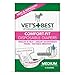 Vet's Best Comfort Fit Dog Diapers | Disposable Female Dog Diapers | Absorbent with Leak Proof Fit | Medium, 12 Count