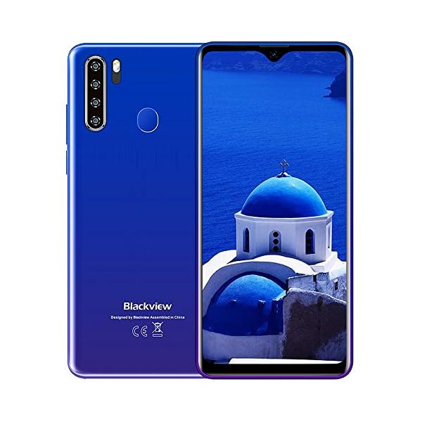 Mobile-Phone-Blackview-A80Plus-4G-Smartphone-SIM-Free-Phones-Unlocked-4GB64GB-Android-10-Phone-649-inches-Waterdrop-Screen13MP-Quad-Camera4680mAh-NFC-FaceFingerprint-Unlock-Blue Blackview Mobile Phone, A80Plus 4G Smartphone SIM Free Phones Unlocked, 4GB+64GB, Android 10 Phone, 6.49 Inches…