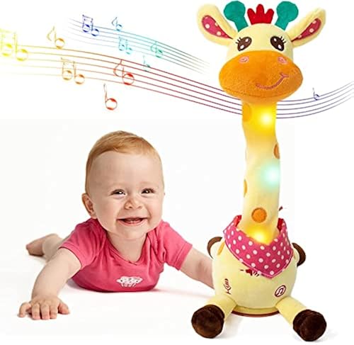 Emoin Giraffe Toy Baby Toys 0-6 Months Talking Infant Tummy Time