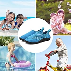 Merence Kleinkind Kid Wasserschuhe Aqua Schuh Schwimmbad Beach Sports Schnelltrocknende Sportschuhe für Mädchen und JungenE320GESTHSX-velcro.blue-27 6 Schnorchelmasken 51paes44yTL. SS300 Verschluss: Ohne Verschluss
Schuhweite: Schmal