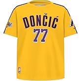 Pro Standard Big Boys NBA Los Angeles Lakers Luka Doncic #77 Classic Player Short Sleeve Taping Tee Yellow/Black M