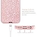 iPhone 8 Case, iPhone 7 Case, iPhone 6/6s Case(Not Plus), Tobomoco Bling Sparkle Glitter Slim Shockproof Drop Protection 3 in 1 Hybrid Hard PC Soft TPU Bumper Protective Case for Women Cute Rose Gold