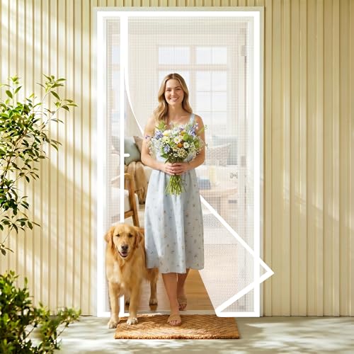 Magnetic Screen Door 72"x80