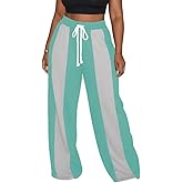 HBQ Womens Wide Leg Sweatpants High Waisted Drawstring Sweatpant Baggy Pants Athletic Joggers