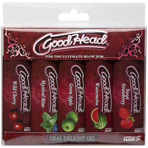 Doc Johnson Goodhead, Variety Pack of 5 Flavors, 1-ounce Bottles in 5-count Package - Thumbnail 2