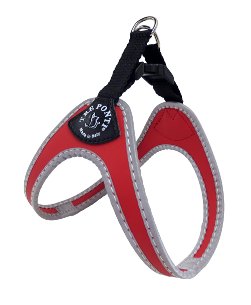 Tre Ponti Fibbia Small Dog Harness, 1 cm, Red — image 1