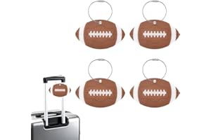 Sport Football Luggage Tags Bulk Rugby Travel Bag Labels Suitcase Tag Travel Suitcase Identification Tags for Luggage Baggage
