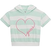 GUESS girls Eco Short Sleeve Hooded Active Top