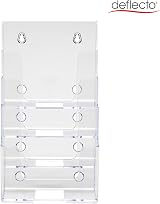 Deflecto 4 Tier A5 Portrait Literature Holder Pack of 4 Multi-Tier File Holder view 5