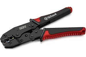 Wire Crimper Tool Qibaok Ratcheting Insulated Wire Terminal Connectors Crimping Tool for AWG22-10