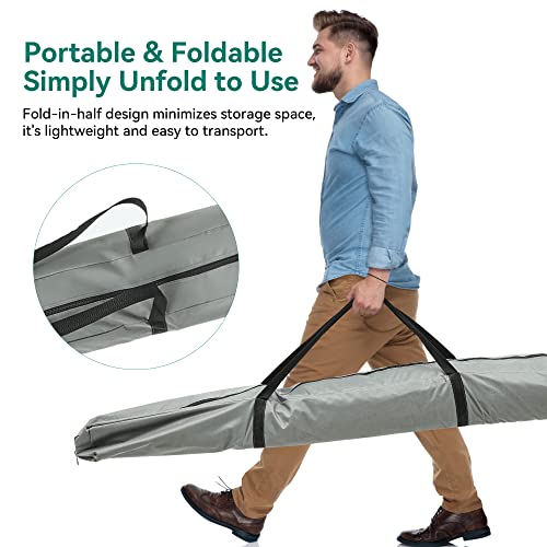 YITAHOME 11.5x11.5ft Camping Gazebo, Portable Pop Up Canopy Outdoor Screen Tent 6 Sided with Mesh Windows and Carry Bag for Camping, Picnic, Backyard Party Outside Activities, Gray image 23