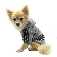 QiCheng & LYS Hundeshirts 2-tlg. - Baumwolle Weich Atmungsaktiv Gelb/Blau XS