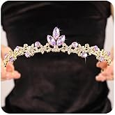 Rannyrena Gold Wedding Crystal Tiaras and Crowns for Women Rhinestone Bridal Queen Crown Princess Headpiece Hair Accessories for Birthday Wedding Pageant Party Prom