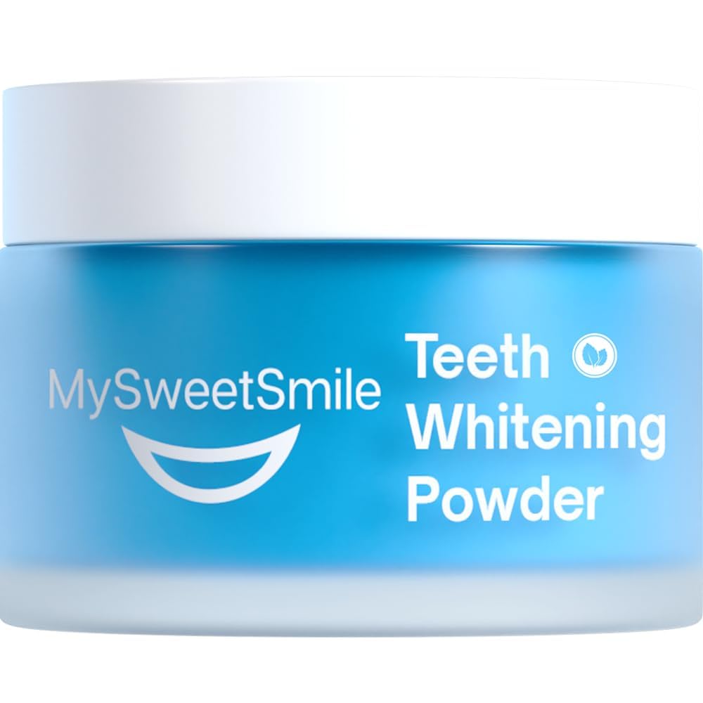 MySweetSmile Teeth Whitening Powder – 6 Month Supply – Removes Years of Coffee, Tea, Smoking & Ageing Stains – Dentist-Approved & Enamel-Safe – IndyBest Award-Winning Whitener – Fresh Mint Flavour