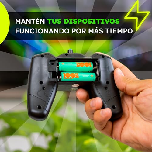100%PeakPower Pilas Recargables AA 2300 mAh NiMH, Paquete de 12 Unidades - hasta 1000 Recargas, Alta Capacidad, Precargadas - Pilas AA Recargables para Juguetes, Controles, Adornos de Navidad