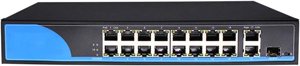 QLPP 16 POE Port Switch for IP Camera with 2 Port 1000M uplink 1 Port SFP PoE Ethernet Switch poe Switch