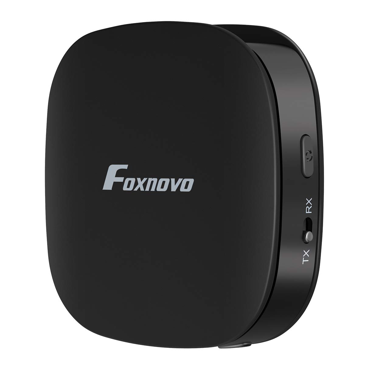 Foxnovo Bluetooth 5.0 Audio Transmitter Receiver for TV with Digital Optical TOSLINK, 2-in-1 Audio Bluetooth Adapter with Aptx Low Latency and 3.5mm Aux Adapter for Headphone, Speakers, Cellphone,PC