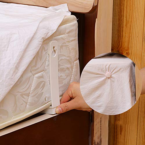 Toosunny 4 Pieces Sheet Holders - New Approach for Keeping Your Sheets On Your Mattress - No Elastic Straps or Clips. Easy Install