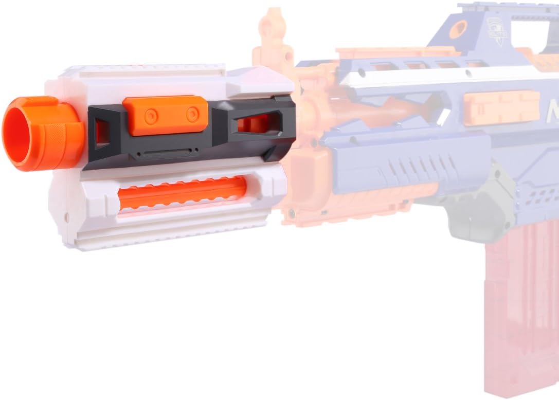 FOKOM Upgrade Front Tube Decorative Cap Adapter Silencer for Nerf Stryfe/Nerf Retaliator/Nerf Rapidstrike/Nerf Modulus Regulator