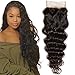 Unice Remy Brazilian Natural Wave 4X4 Lace Closure 100% Virgin Human Hair Natural Color(18inch closure)