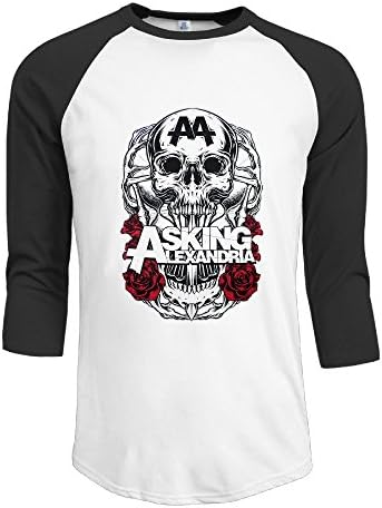 Asking Alexandria Heavy Metal Band Mens 3/4 Sleeve Raglan Shirt Graphic Custom Shirts Men