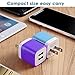 USB Wall Charger, LOOGGO Universal Dual USB 2.1AMP Wall Charger Plug Power Adapter Charger Block Cube for iPhone X/8/7/6 Plus, iPad, Samsung Galaxy S5/S6/S7 Edge, LG, ZTE, Motorola (3-Pack)