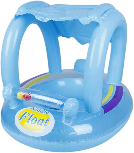 Amazon 子供のための屋根付きのスイミングプールフロート付きインフレータブルボートリング仏仏ビーチ海マットレス水おもちゃ高品質ブルー かご バスケット オンライン通販