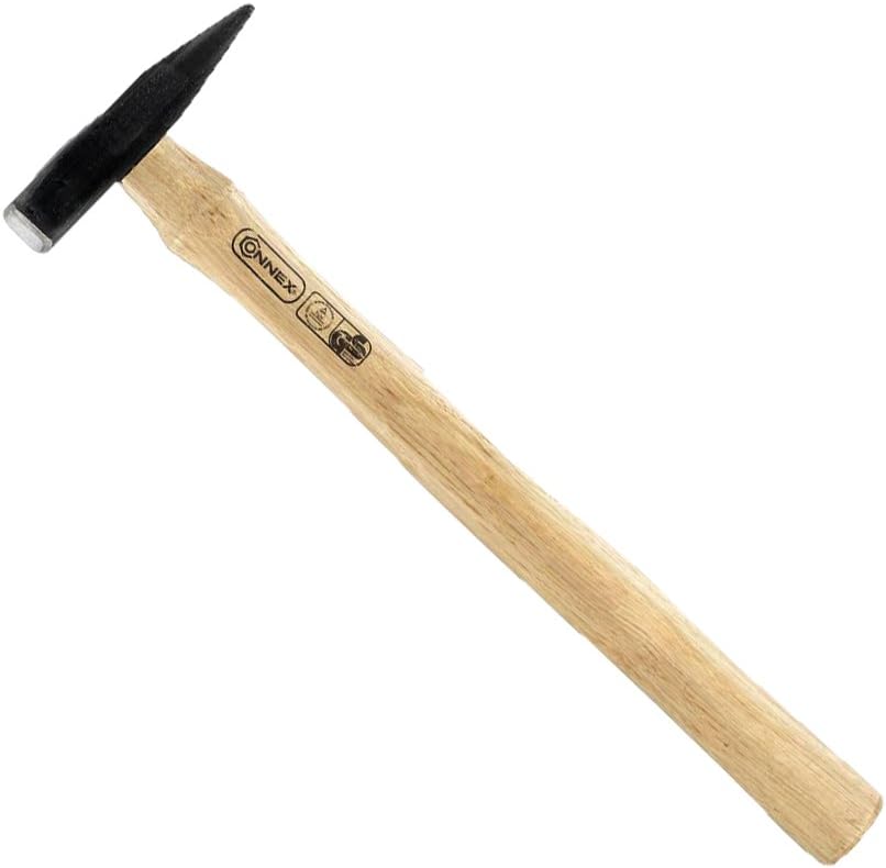 Connex COX600010 Engineer's Hammer with Wooden Handle, Black/Beige, 100 g