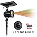 Miric Laser Lights Disco DJ Party Solar Lights, with Class II Certification, Dark Sensing Auto On/Off, Charged by Sunlight and Adapter Waterproof for Home Party Patio Outdoor