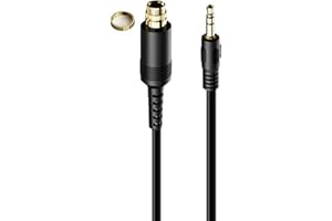 carotoe 3.5mm Plugs Extension Auxiliary 3.5 Mm Male To Female Locking Nut Panel Mount Cable Threaded Fixing Connectors