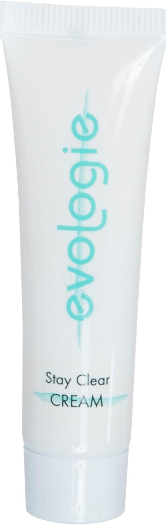 Evologie Stay Clear Cream | MULTI-TASKING DAILY CREAM that deeply hydrates, evens skin tone, and helps prevent breakouts for clear, smooth, healthy skin, Travel Size (different bottle style)