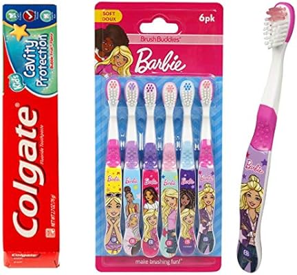 barbie toothbrush and toothpaste