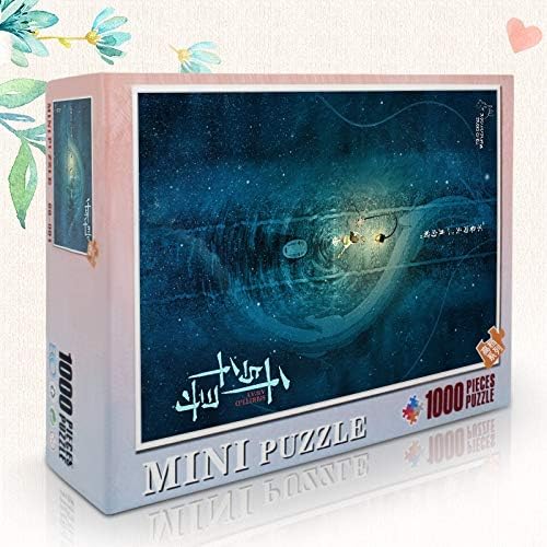Skwenp 1000 Piece Jigsaw Puzzles, Wooden Jigsaw Puzzles, Anime Character Spirited Away Jigsaw Puzzles, Children Learning Educational Toy Plane Puzzle, Adult Decompression Game, Gift